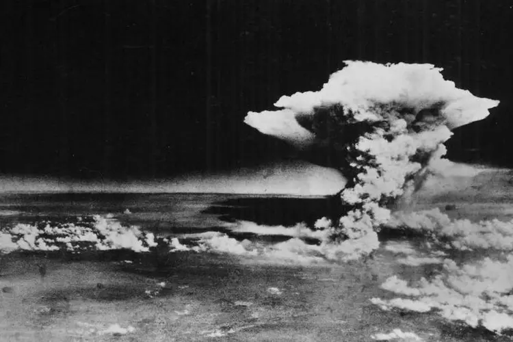 Imagem mostra a explosão atômica em Hiroshima (Foto/Reuters)