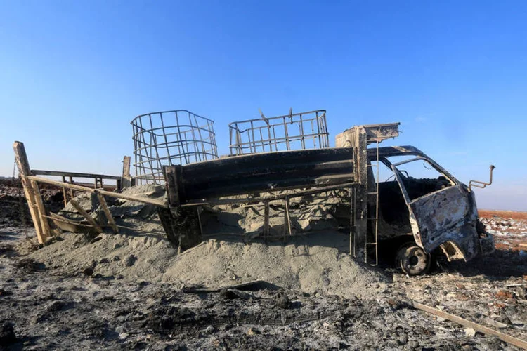 
	Bombardeios: a R&uacute;ssia afirma que os bombardeios visam ao Estado Isl&acirc;mico e outros grupos terroristas contr&aacute;rios a Assad
 (Ammar Abdullah / Reuters)