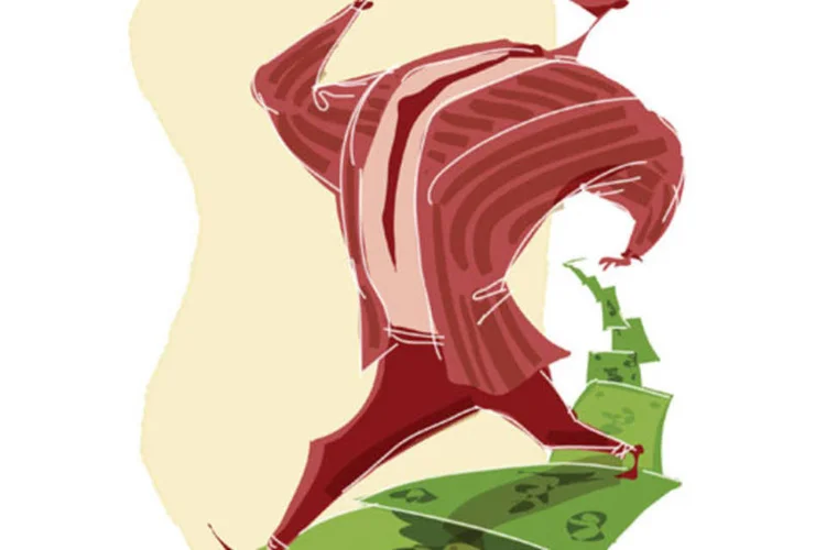 Ilustração - Bônus na mão (Paulo Brabo/EXAME.com)