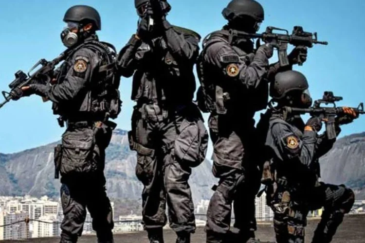 
	Bope: apesar do forte aparato policial, o clima &eacute; de aparente tranquilidade
 (Fernanda Frazão/EXAME.com)