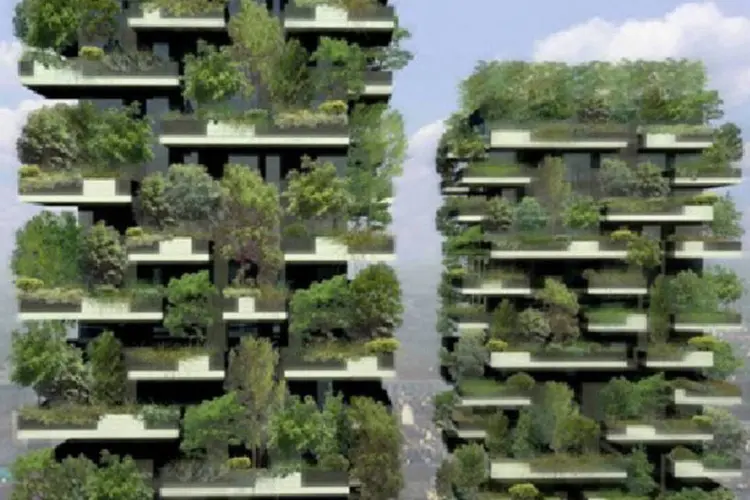Projetos trazem a floresta de volta, usando a tecnologia verde e colocando plantas em estruturas verticais (Divulgação)