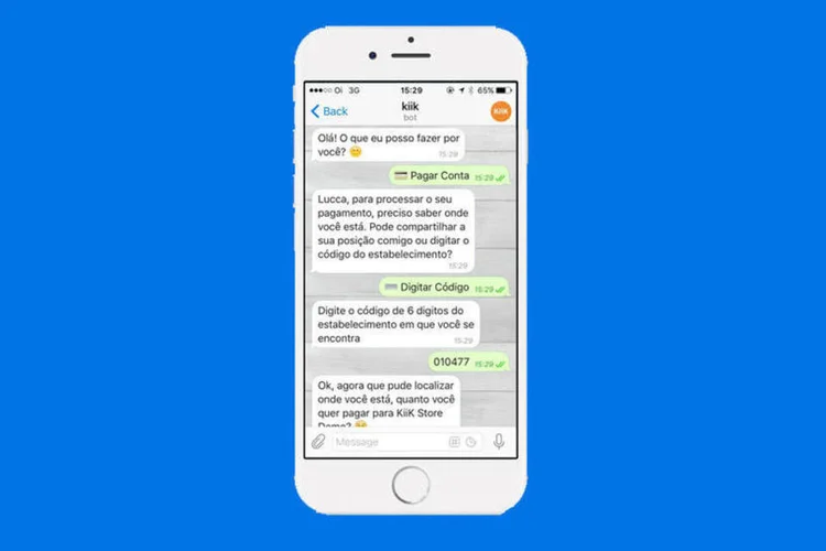 Kiik: empresa tem bot para o aplicativo Telegram (Divulgação/Kiik)