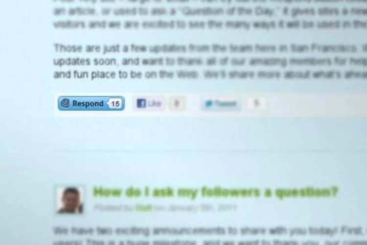 Botão pode ser incorporado por qualquer site ou blog (Reprodução/Formspring)