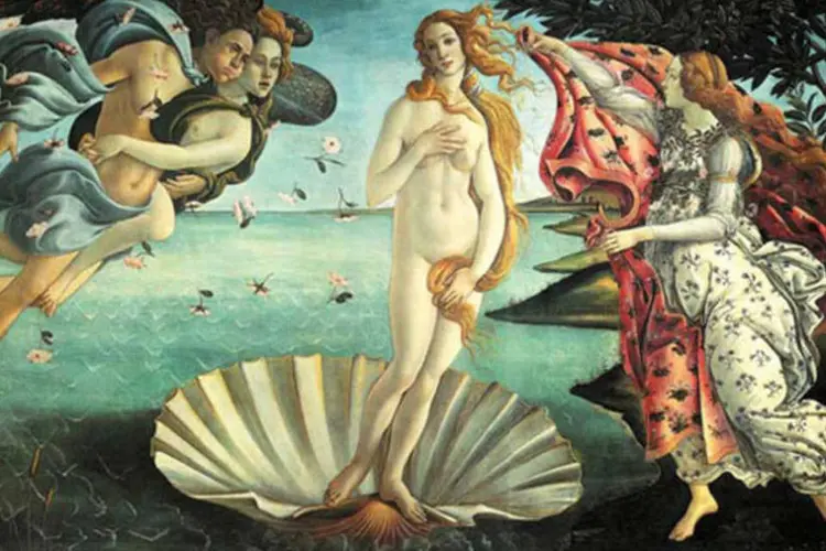 O Nascimento de Vênus, de Sérgio Botticelli (original) (Anna Utopia Giordano / Reprodução)