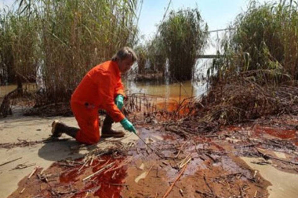 BP considera modesto impacto ambiental de vazamento