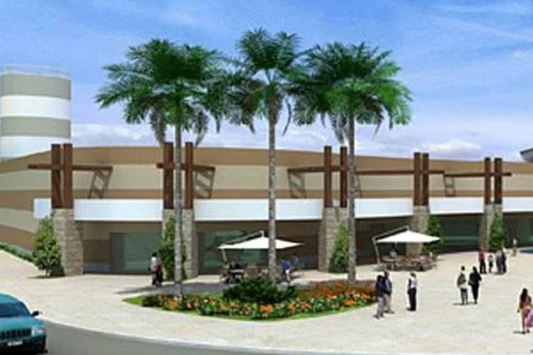 Ilustração do Shopping Sete Lagoas: O empreendimento tem área bruta locável total de 16.431 metros quadrados (.)