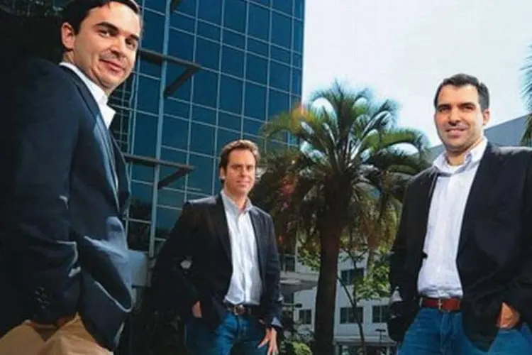 Rogério Cardoso, Marcelo Carletti e Martin Jaco (da esq. para a dir.): responsáveis pela área de investimentos da BR Properties (Germano Luders/EXAME.com)