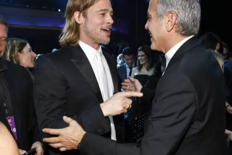 George Clooney e Brad Pitt (Christopher Polk/Getty Images)