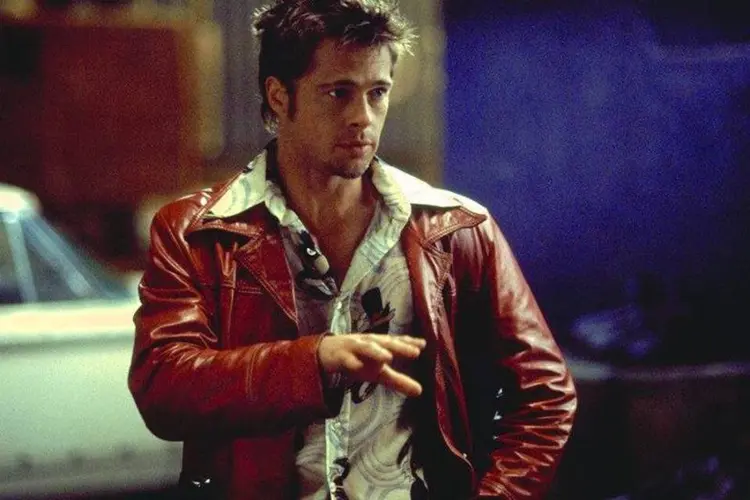 Brad Pitt como Tyler Durden em "Clube da Luta" (Reprodução / Facebook "Clube da Luta")