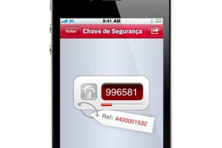 Chave de Segurança no iPhone substitui os dispositivos de segurança Cartão Chave de Segurança ou Chave de Segurança Eletrônica (Divulgação/Bradesco)