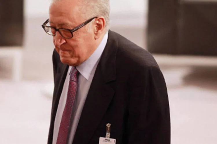 O representante especial da ONU e da Liga Árabe para a Síria, Lakhdar Brahimi:" Eu não renunciei. Todo dia que me levanto penso que teria que fazê-lo, mas por enquanto não renunciei", afirmou Brahimi. (GettyImages)