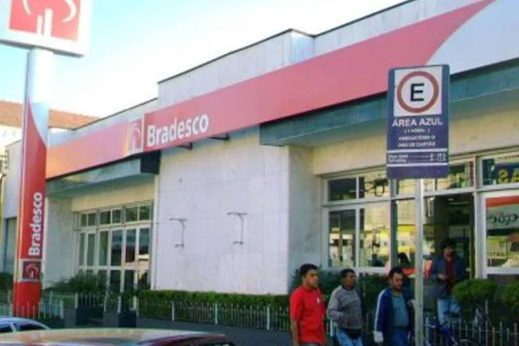 Uma das agências do Bradesco espalhadas pelo país. (.)
