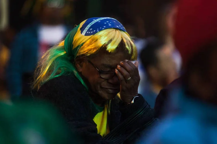 
	Brasil: derrota por 7 a 2 tirou da sele&ccedil;&atilde;o a chance de disputar a final em casa
 (Victor Moriyama/Getty Images)
