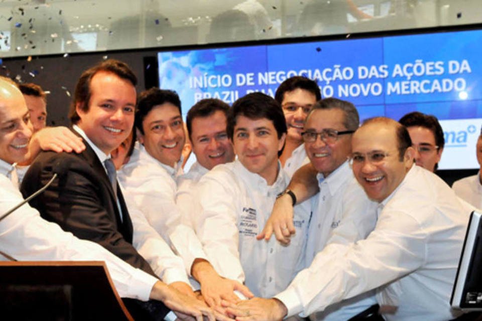 Brazil Pharma cai 5% em IPO na Bovespa