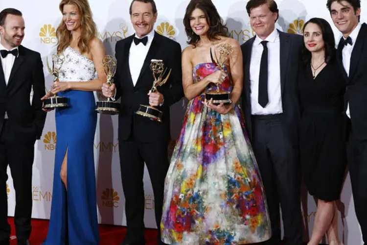 Elenco de Breaking Bad no Emmy: foi uma votação nostálgica para a série (Mike Blake/Reuters)