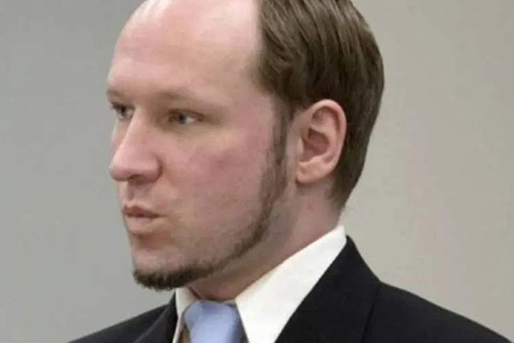
	O ultradireitista Anders Behring Breivik: 77 pessoas morreram no duplo atentado
 (Daniel Sannum Lauten/AFP)