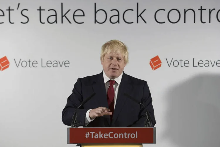 
	Boris Johnson: Johnson disse que no futuro o Reino Unido ir&aacute; se beneficiar do voto pela sa&iacute;da
 (Stefan Rousseau / Reuters)