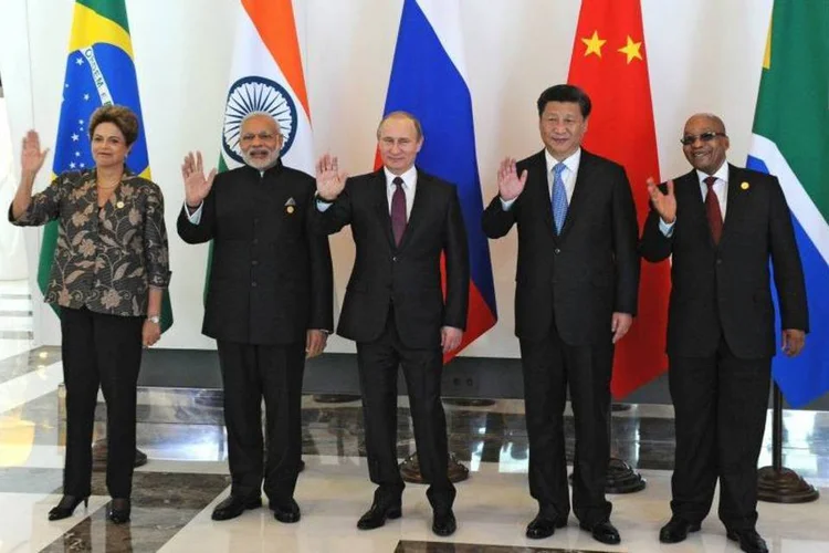 
	Representantes dos BRICs: terrorismo dominou os discursos dos l&iacute;deres de Brasil, R&uacute;ssia, &Iacute;ndia, China e &Aacute;frica do Sul
 (REUTERS/Mikhail Klimentyev/RIA Novosti/Kremlin)