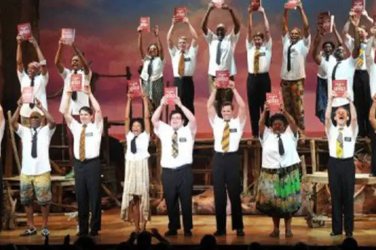 O musical"The Book of Mormon" voltará ao palco nesta quarta-feira na Broadway
 (Stephen Lovekin/Getty Images/AFP)