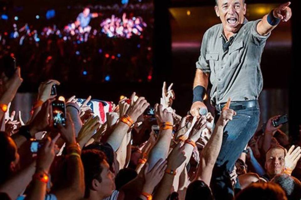 Bruce Springsteen, estrela maior do Rock in Rio: no vigor de seus 64 anos, o cantor é um dos símbolos da geração baby boomer  (Buda Mendes/Getty Images)