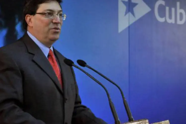 O chanceler Bruno Rodríguez: o chanceler afirmou que o governo de Obama endureceu o embargo, em especial no setor financeiro (©AFP / --)