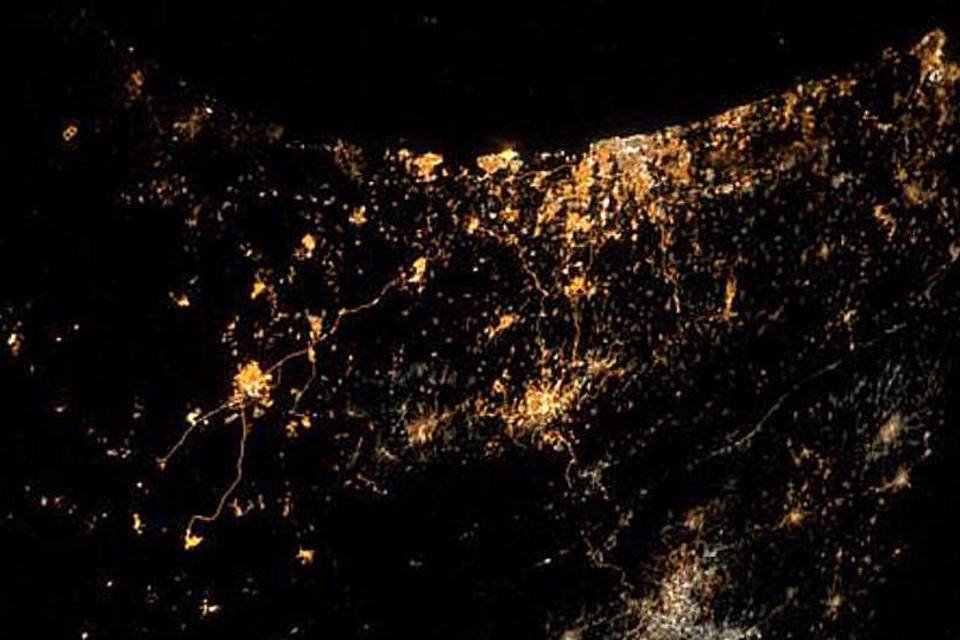 Astronauta fotografa conflito entre israelenses e palestinos