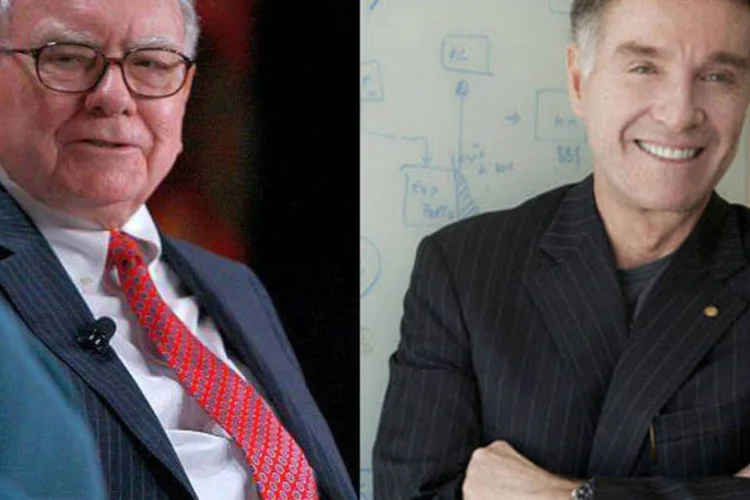 Buffett e Eike: “Acabei de estar com o Warren Buffett! 2 horas de conversa fantástica!", escreveu o empresário brasileiro em sua rede social (Arquivo)
