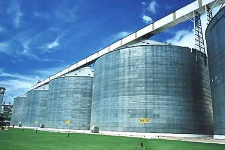 Silos da Bunge: companhia eliminou cargos e unificou as operações no Brasil (.)