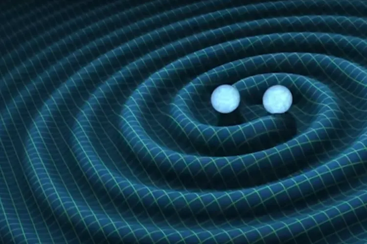 Ondas gravitacionais: colisão de buracos negros fez ondas se propagarem pelo espaço (Reprodução/MIT)