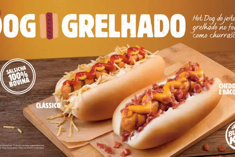Anúncio do Burger King: Brasil terá cachorro-quente no cardápio   (Divulgação/Burger King)