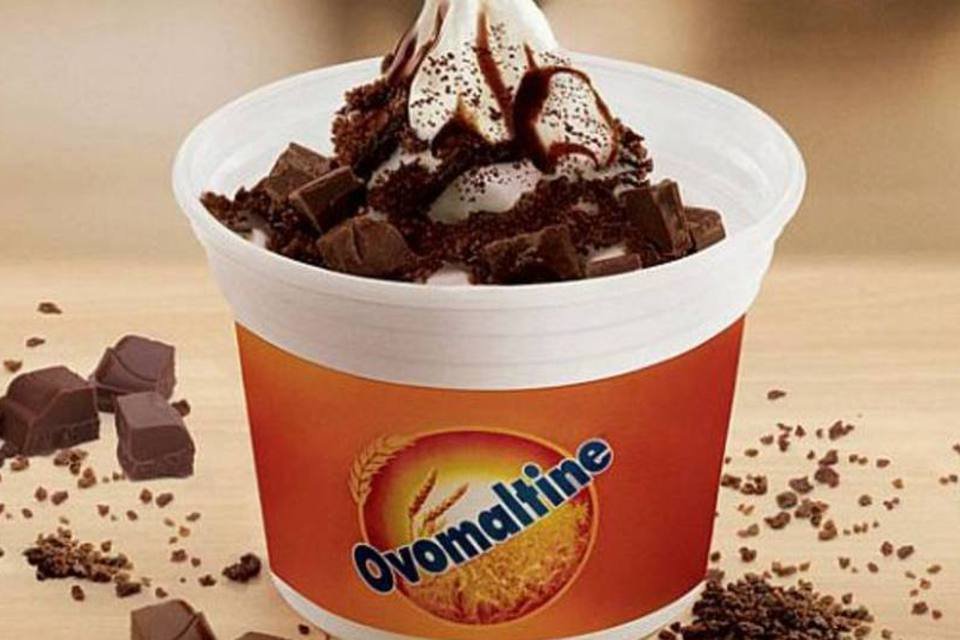 Burger King lança sorvete com Ovomaltine