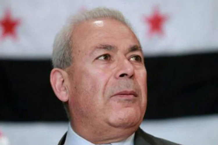 O presidente do CNS, Burhan Ghaliun: ''Nos preocupa o fato de que as manobras ocorram num momento tenso e com nossa chegada aqui (Moscou)'' (Khaled Desouki/AFP)