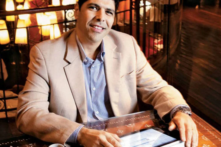 Marvio Portela, 34 anos, diretor comercial do SAS: café da manhã com recrutadores (Felipe Varanda / VOCÊ S/A)