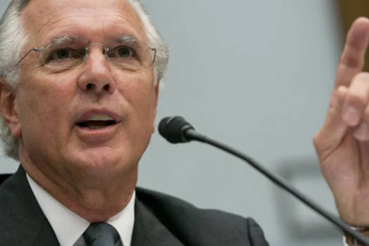 
	Presidente do Fed de Dallas, Richard Fisher: executivo disse que o Brasil n&atilde;o soube usar o dinheiro f&aacute;cil do banco central americano de forma eficiente
 (Andrew Harrer/Bloomberg)