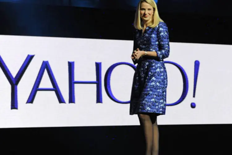 
	Marissa Mayer, CEO do Yahoo!, durante apresenta&ccedil;&atilde;o na CES 2014: Ap&oacute;s um ano como n&uacute;mero dois da empresa, Henrique Castro deixa o Yahoo!&nbsp;
 (David Paul Morris/Bloomberg)