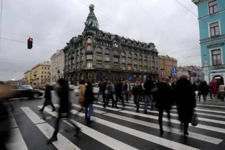 
	Sede da rede social russa VKontakte em S&atilde;o Petesburgo. O site foi criado em 2006 por Pavel Durov
 (AFP/Arquivos)
