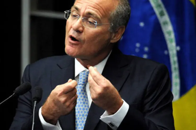 
	O presidente do Senado, Renan Calheiros: &quot;Ele (Cerver&oacute;) ter ficado na Petrobras &eacute; imperdo&aacute;vel. O Delc&iacute;dio tem de pedir a sa&iacute;da dele&quot;
 (GettyImages)