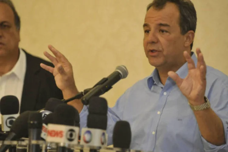 
	S&eacute;rgio Cabral, governador do Rio: &quot;Temos hoje o melhor centro de treinamento de policiais da Am&eacute;rica Latina&quot;.
 (Fernando Frazão/ABr)