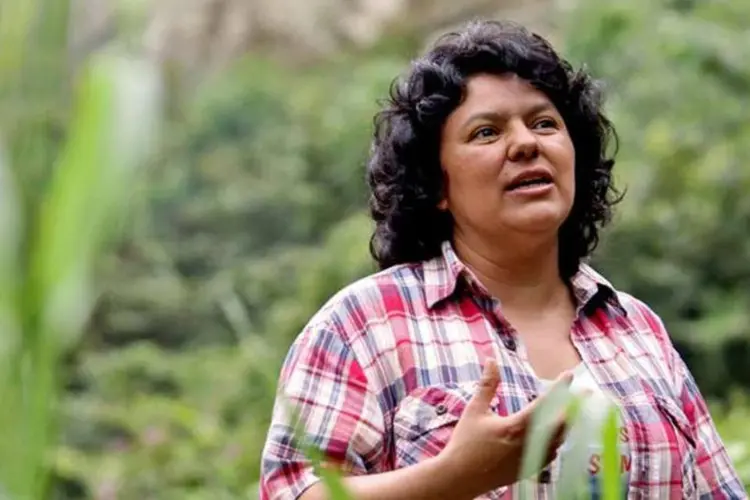 
	Berta: ativista que lutava pelos direitos humanos, povos ind&iacute;genas e ambiente foi morta em 3 de mar&ccedil;o em Honduras.
 (Goldman Environmental Foundation)