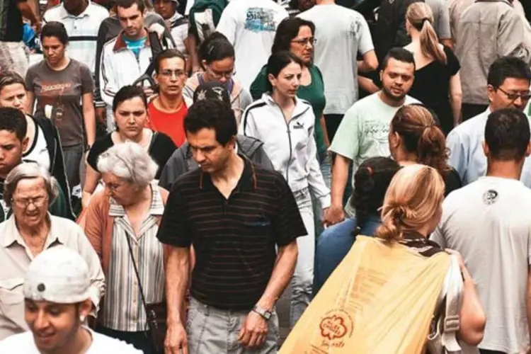 Movimento no centro de São Paulo: manter o consumo sem gerar inflação é a questão (Ricardo Corrêa/EXAME.com)