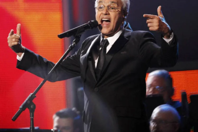 "Quero agradecer à Academia Latina de Gravação por esta homenagem", disse o cantor Caetano Veloso (REUTERS/Mario Anzuoni)