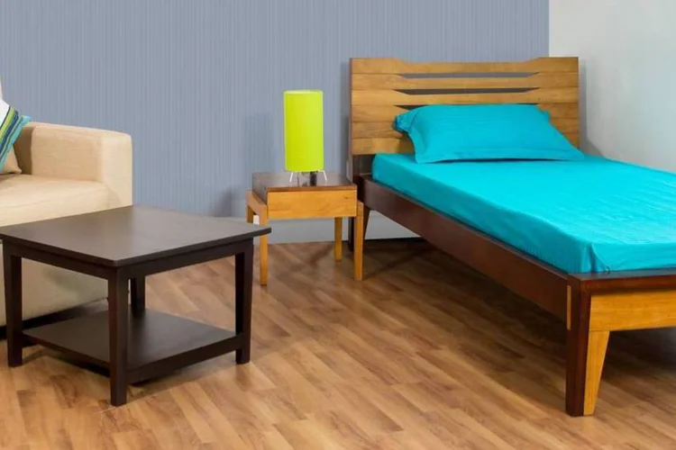 Cama da startup indiana Furlenco, que aluga móveis (Divulgação)