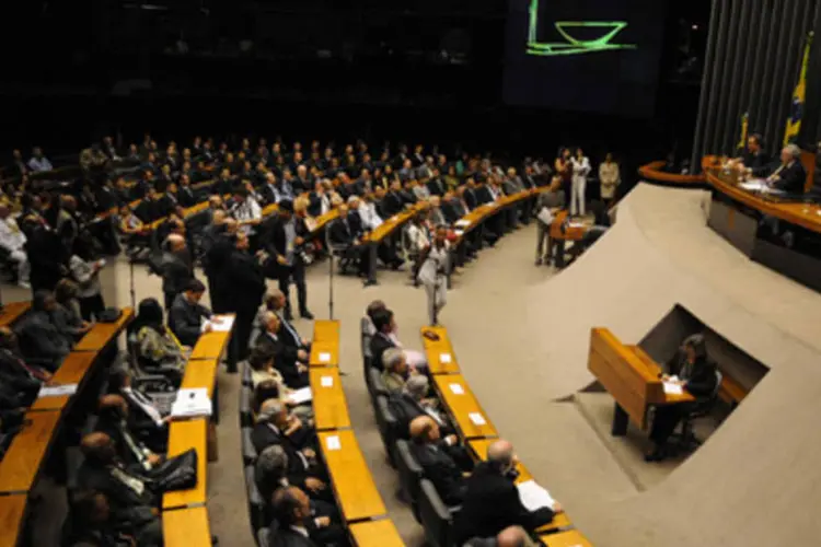 Plenário da Câmara dos Deputados, em Brasília (.)