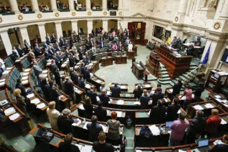 Vista geral da Câmara belga, em Bruxelas: fontes afirmaram que a medida foi provocada pelo fundo NML Capital, que venceu um processo que obrigou a Argentina a pagar quase US$ 1,3 bi por dívida (Thierry Roge/AFP)