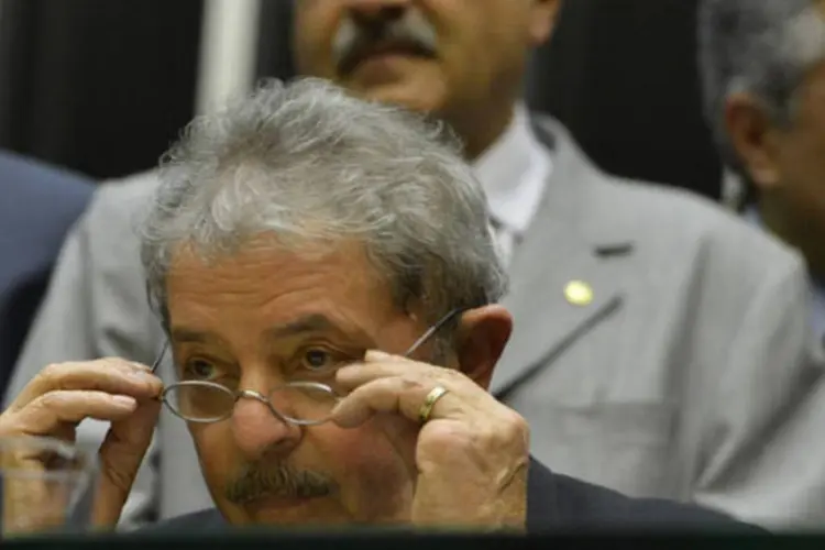 
	Ex-presidente Lula: uma primeira conversa ocorreu em S&atilde;o Paulo com o vice-presidente do PT, Jos&eacute; Guimar&atilde;es, que pretende disputar uma vaga para o Senado
 (Valter Campanato/ABr)