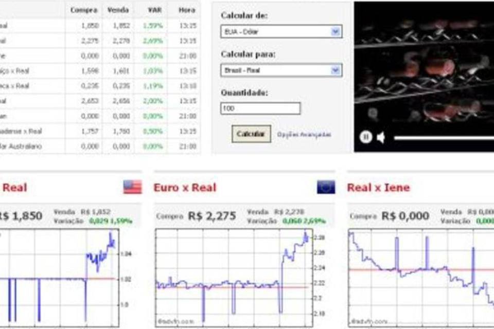 Site Exame lança beta com conversor e cotações de moedas internacionais