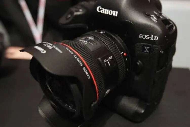 
	A Canon disse em setembro que compraria a Iris, que faz produtos como scanner em forma de caneta e software para scanning, por 70 milh&otilde;es de euros
 (Bruce Bennett/Getty Images)