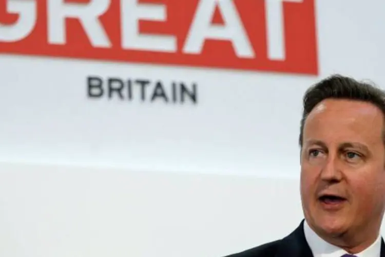 David Cameron falou em uma cúpula de comércio e investimento concebida para usar os Jogos de 27 de julho a 12 de agosto como incentivo aos negócios (Alastair Grant/Reuters)
