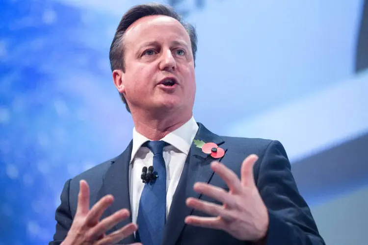 
	David Cameron: o premi&ecirc; brit&acirc;nico busca selar um acordo para assim poder organizar em alguns meses o prometido referendo
 (Simon Dawson/Bloomberg)