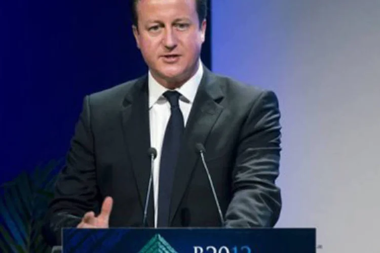 O premiê britânico, David Cameron: ex-chefe de imprensa do primeiro-ministro do Reino Unido é acusado por escuta ilegal (Omar Torres/AFP)